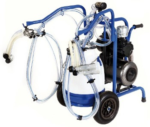 Portable milking machine for 2 sheep with 17l bucket